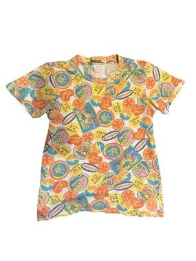 Hysteric Glamour Japan Badge-Print Short Sleeve Washed Tee - Free Size
